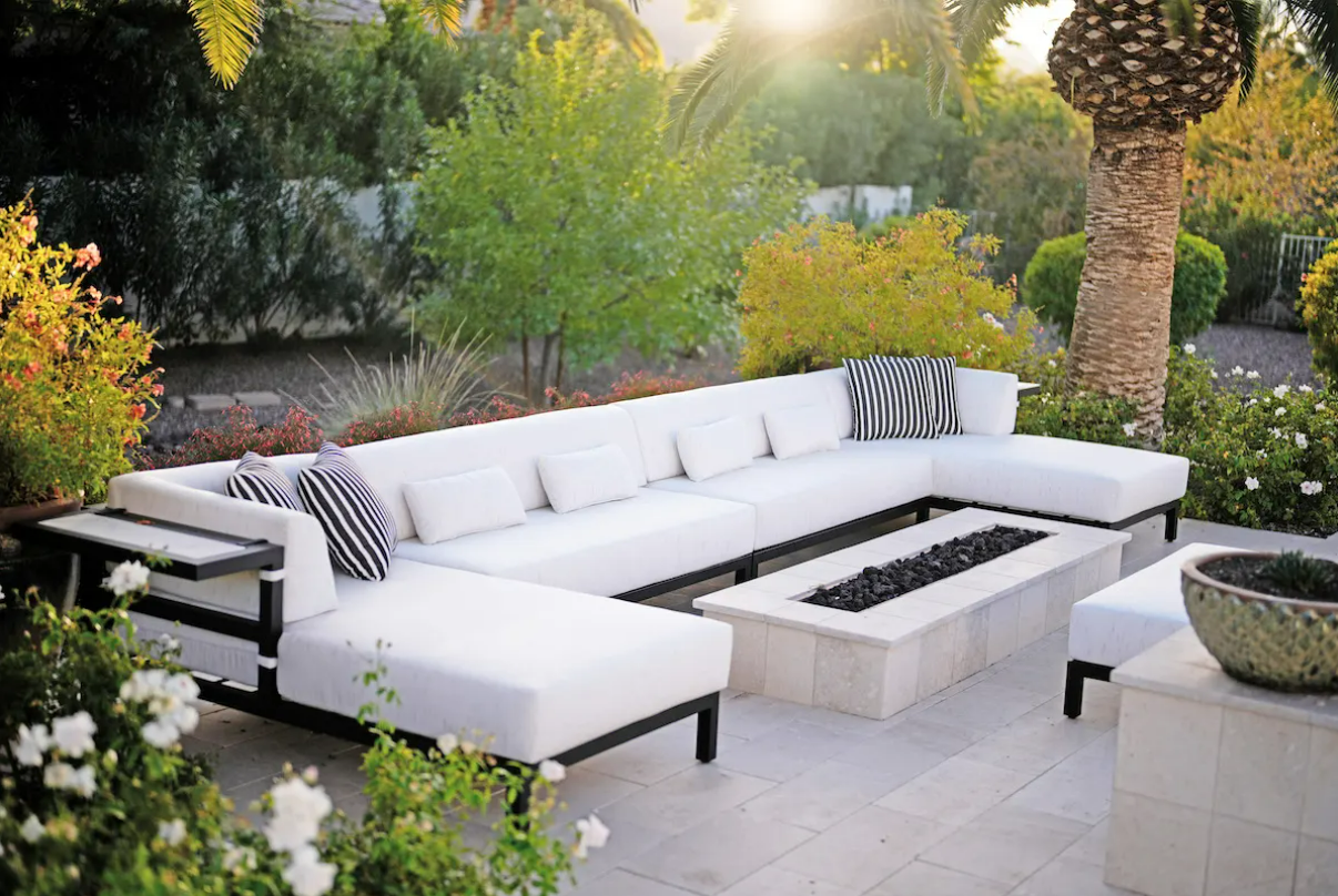 outdoor long sofa